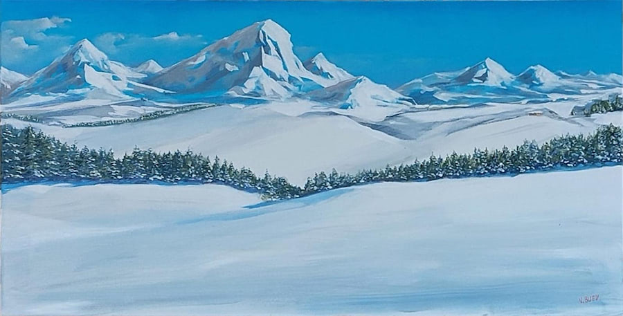 Winterbild Berge