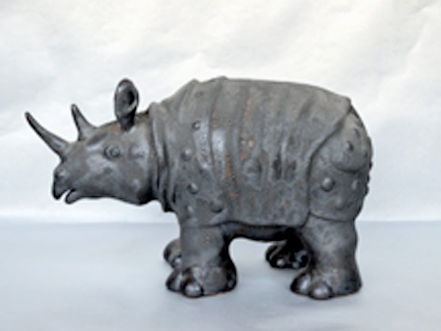 Skulptur Nashorn