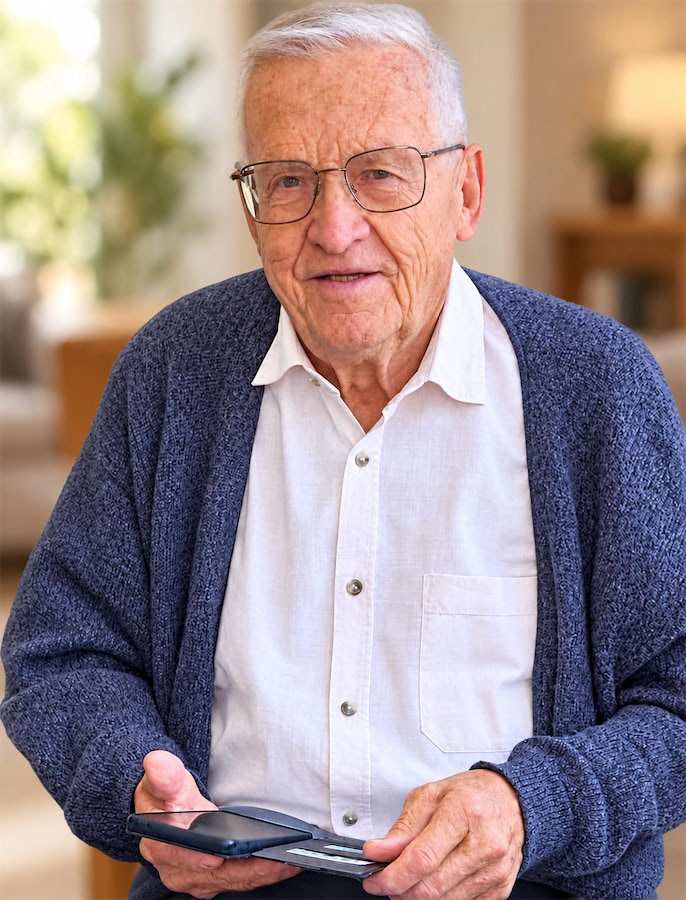 Albert Berchtold in den Bergen
