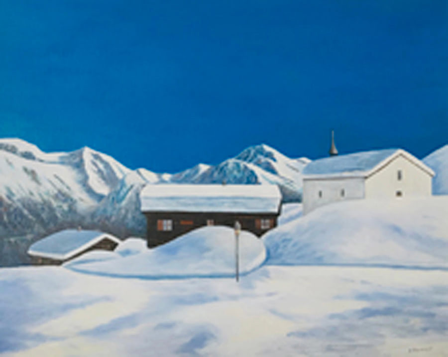 Winterbild von Albert Berchtold