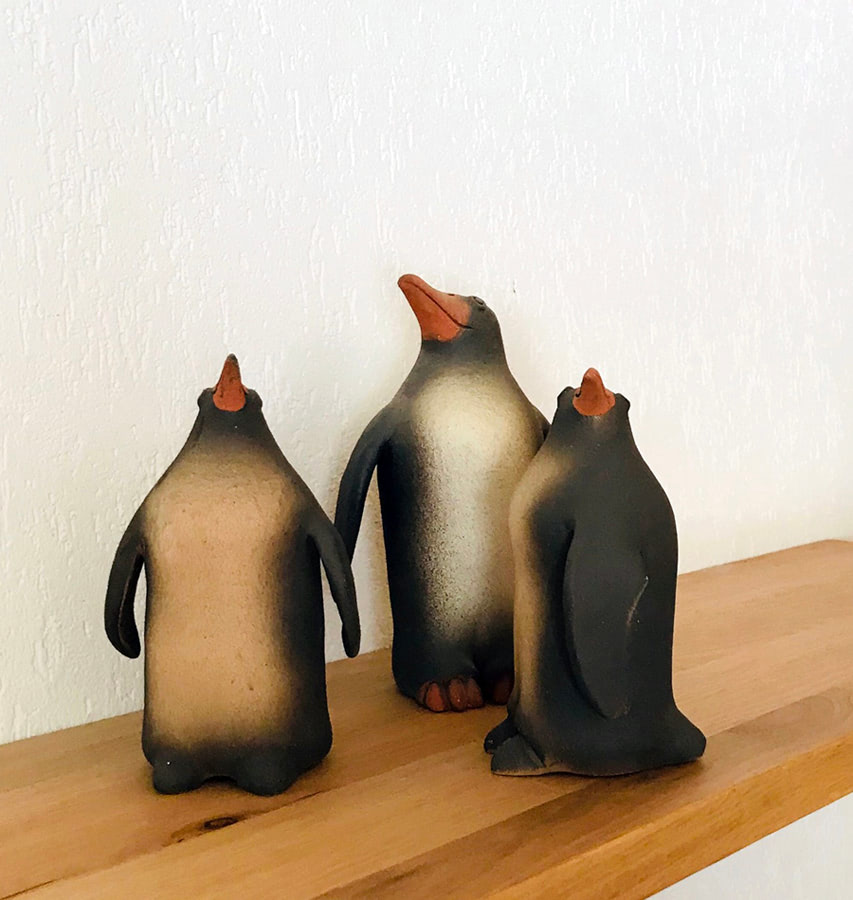 Pinguin Familie von Beat Stähli
