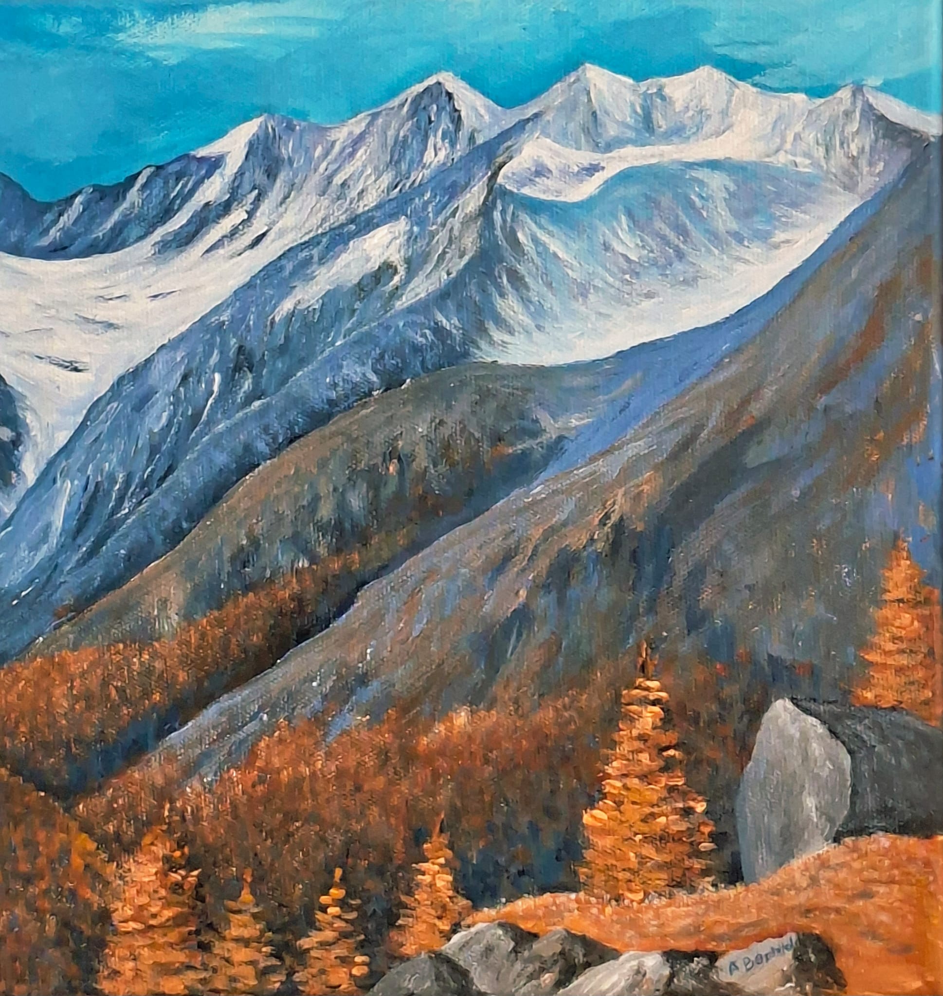 Mischabelgruppe, Bild von Albert Berchtold